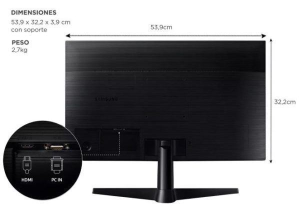 MONITOR 24 SAMSUNG T350 LF24T350FHL - Imagen 3