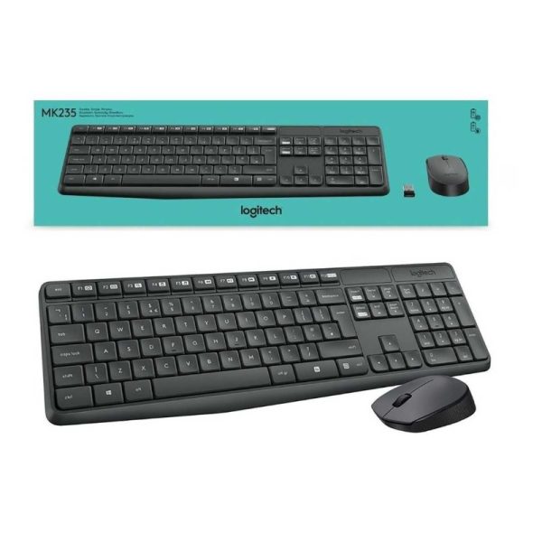 TECLADO Y MOUSE LOGITECH MK235 INAL.GRIS - Imagen 3