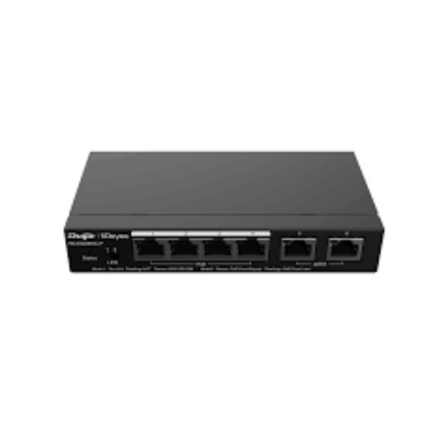 SWITCH POE 6P RUIJIE 4POE + 2U+1SFP ADM