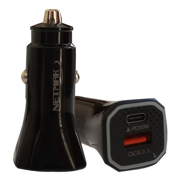 CARGADOR USB AUTO 2 SALIDAS 18W