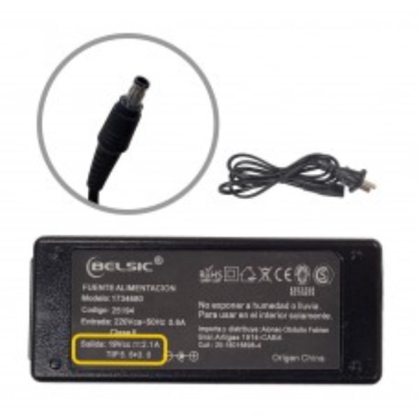 CARGADOR PARA BANGHO 19V 2.1A 5.5*3.0