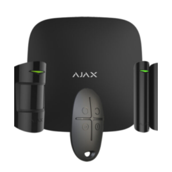 KIT AJAX 4G NEGRO PANEL+PIR+MAG+CONTROL